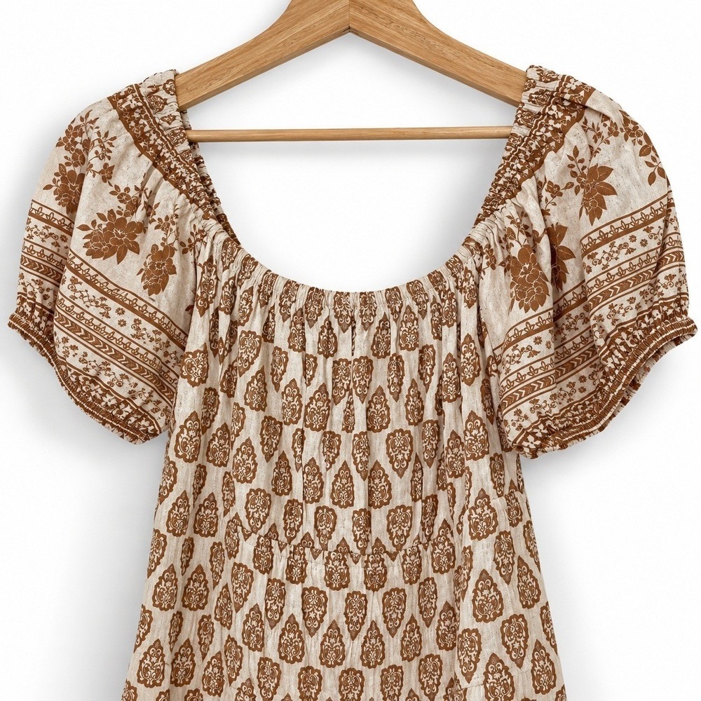 NWT Anthropologie Sim & Sam XL Maxi Dress Boho Chic Cottagecore Prairie Romantic - Picture 5 of 7